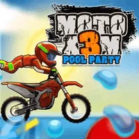 Play Moto x3m Pool Party online