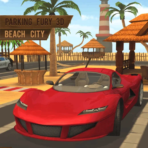 Play Parking Fury 3D: Beach City free online